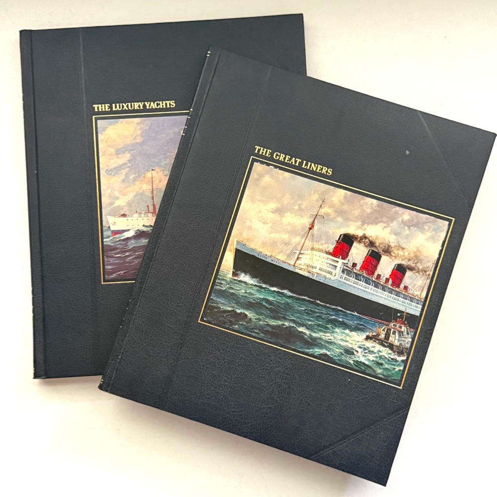 The Seafarers Time Life Books, Luxury Yachts, The Great Liners, Vintage Hardcove